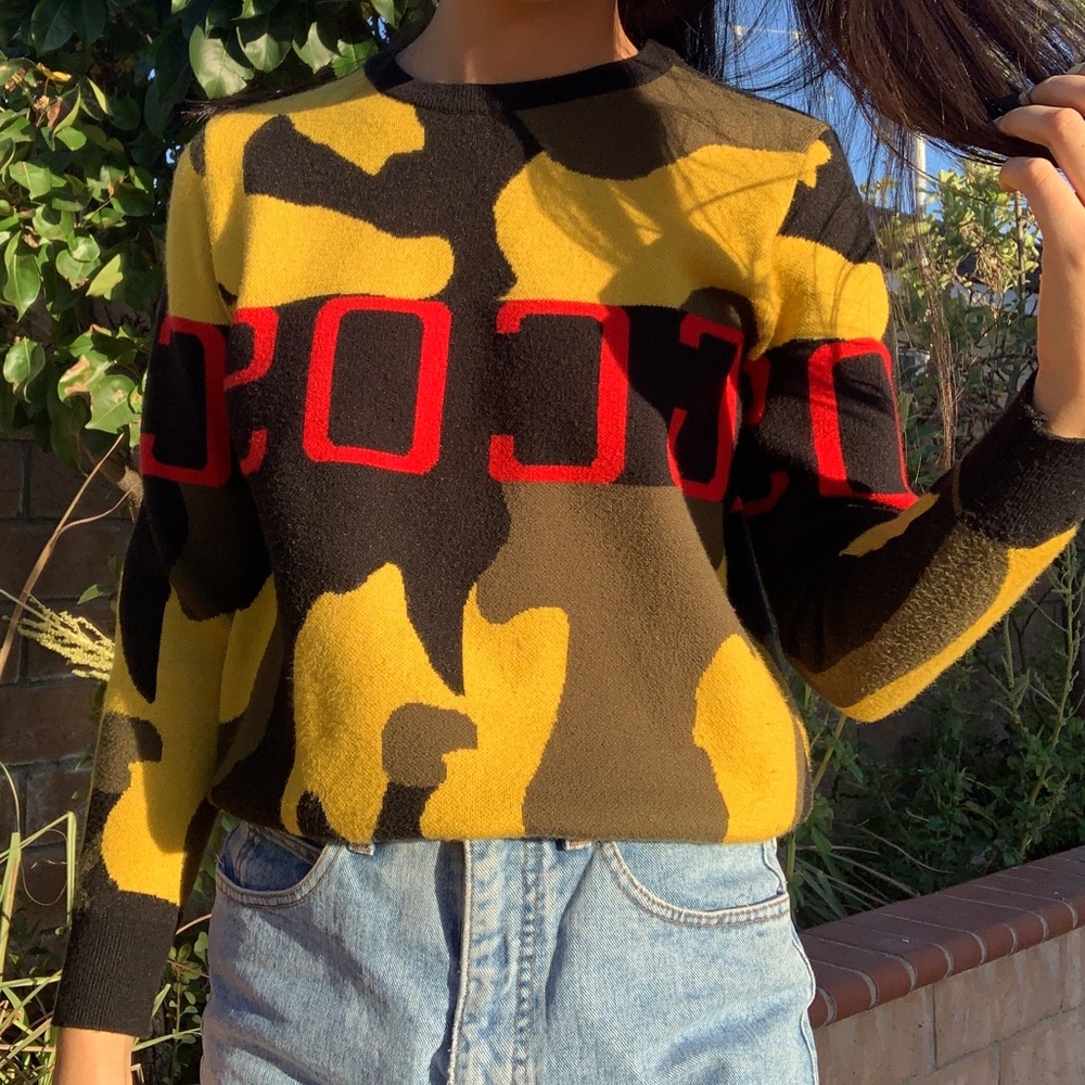 CAMO CREW NECK/SWEATER